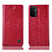 Custodia Portafoglio In Pelle Cover con Supporto H04P per Oppo A54 5G Rosso