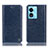 Custodia Portafoglio In Pelle Cover con Supporto H04P per Oppo A58 5G Blu