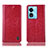 Custodia Portafoglio In Pelle Cover con Supporto H04P per Oppo A58 5G Rosso