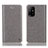 Custodia Portafoglio In Pelle Cover con Supporto H04P per Oppo A94 5G Grigio