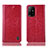 Custodia Portafoglio In Pelle Cover con Supporto H04P per Oppo A94 5G Rosso