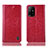 Custodia Portafoglio In Pelle Cover con Supporto H04P per Oppo A95 5G Rosso