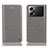 Custodia Portafoglio In Pelle Cover con Supporto H04P per Oppo K10 Pro 5G Grigio