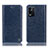 Custodia Portafoglio In Pelle Cover con Supporto H04P per Oppo K9X 5G Blu