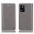 Custodia Portafoglio In Pelle Cover con Supporto H04P per Oppo K9X 5G Grigio