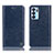 Custodia Portafoglio In Pelle Cover con Supporto H04P per Oppo Reno6 5G Blu