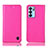 Custodia Portafoglio In Pelle Cover con Supporto H04P per Oppo Reno6 5G Rosa Caldo