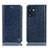 Custodia Portafoglio In Pelle Cover con Supporto H04P per Oppo Reno7 SE 5G Blu