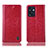 Custodia Portafoglio In Pelle Cover con Supporto H04P per Oppo Reno7 SE 5G Rosso