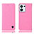 Custodia Portafoglio In Pelle Cover con Supporto H04P per Oppo Reno8 5G Rosa