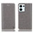 Custodia Portafoglio In Pelle Cover con Supporto H04P per Oppo Reno9 Pro 5G Grigio