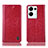 Custodia Portafoglio In Pelle Cover con Supporto H04P per Oppo Reno9 Pro+ Plus 5G Rosso