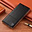 Custodia Portafoglio In Pelle Cover con Supporto H04P per Samsung Galaxy S21 Ultra 5G Nero