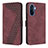 Custodia Portafoglio In Pelle Cover con Supporto H04X per Huawei Nova Y71 Rosso