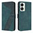 Custodia Portafoglio In Pelle Cover con Supporto H04X per OnePlus Nord 2T 5G Verde