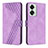 Custodia Portafoglio In Pelle Cover con Supporto H04X per OnePlus Nord 2T 5G Viola