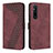 Custodia Portafoglio In Pelle Cover con Supporto H04X per Sony Xperia 1 V Rosso
