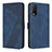 Custodia Portafoglio In Pelle Cover con Supporto H04X per Vivo Y11s Blu