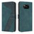 Custodia Portafoglio In Pelle Cover con Supporto H04X per Xiaomi Poco X3 Verde