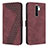 Custodia Portafoglio In Pelle Cover con Supporto H04X per Xiaomi Redmi 9 Prime India Rosso Rosa