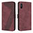 Custodia Portafoglio In Pelle Cover con Supporto H04X per Xiaomi Redmi 9A Rosso Rosa
