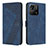 Custodia Portafoglio In Pelle Cover con Supporto H04X per Xiaomi Redmi 9C NFC Blu