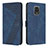 Custodia Portafoglio In Pelle Cover con Supporto H04X per Xiaomi Redmi Note 9 Pro Blu
