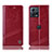 Custodia Portafoglio In Pelle Cover con Supporto H05P per Motorola Moto Edge 30 Fusion 5G Rosso