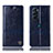 Custodia Portafoglio In Pelle Cover con Supporto H05P per Motorola Moto Edge Plus (2022) 5G Blu
