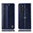 Custodia Portafoglio In Pelle Cover con Supporto H05P per Motorola Moto G82 5G Blu
