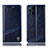 Custodia Portafoglio In Pelle Cover con Supporto H05P per Oppo Find X3 5G Blu