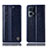 Custodia Portafoglio In Pelle Cover con Supporto H05P per Oppo Reno7 Pro 5G Blu