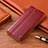 Custodia Portafoglio In Pelle Cover con Supporto H05P per Samsung Galaxy A40 Rosso