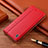 Custodia Portafoglio In Pelle Cover con Supporto H05P per Samsung Galaxy S25 5G Rosso