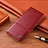 Custodia Portafoglio In Pelle Cover con Supporto H05P per Sony Xperia 10 III SOG04 Rosso