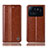 Custodia Portafoglio In Pelle Cover con Supporto H05P per Xiaomi Mi 11 Ultra 5G Marrone Chiaro
