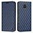 Custodia Portafoglio In Pelle Cover con Supporto H05X per Xiaomi Redmi Note 9 Pro Blu