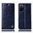 Custodia Portafoglio In Pelle Cover con Supporto H06P per Oppo A55S 5G Blu