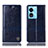 Custodia Portafoglio In Pelle Cover con Supporto H06P per Oppo A58 5G Blu