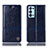 Custodia Portafoglio In Pelle Cover con Supporto H06P per Oppo Reno6 Pro 5G Blu