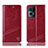 Custodia Portafoglio In Pelle Cover con Supporto H06P per Oppo Reno7 Pro 5G Rosso