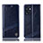 Custodia Portafoglio In Pelle Cover con Supporto H06P per Oppo Reno7 SE 5G Blu