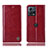 Custodia Portafoglio In Pelle Cover con Supporto H07P per Motorola Moto Edge S30 Pro 5G Rosso