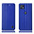 Custodia Portafoglio In Pelle Cover con Supporto H07P per Motorola Moto G50 5G Blu