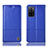 Custodia Portafoglio In Pelle Cover con Supporto H07P per Oppo A55S 5G Blu
