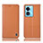 Custodia Portafoglio In Pelle Cover con Supporto H07P per Oppo A58 5G Arancione
