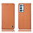 Custodia Portafoglio In Pelle Cover con Supporto H07P per Oppo Reno6 Pro 5G Arancione