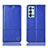 Custodia Portafoglio In Pelle Cover con Supporto H07P per Oppo Reno6 Pro 5G Blu