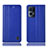 Custodia Portafoglio In Pelle Cover con Supporto H07P per Oppo Reno7 Pro 5G Blu