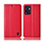 Custodia Portafoglio In Pelle Cover con Supporto H07P per Oppo Reno7 SE 5G Rosso